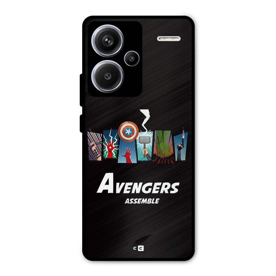 Avengers Assemble Metal Back Case for Redmi Note 13 Pro Plus