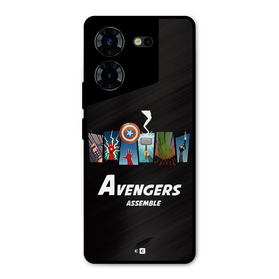Avengers Assemble Metal Back Case for Tecno Pova 5 Pro 5G