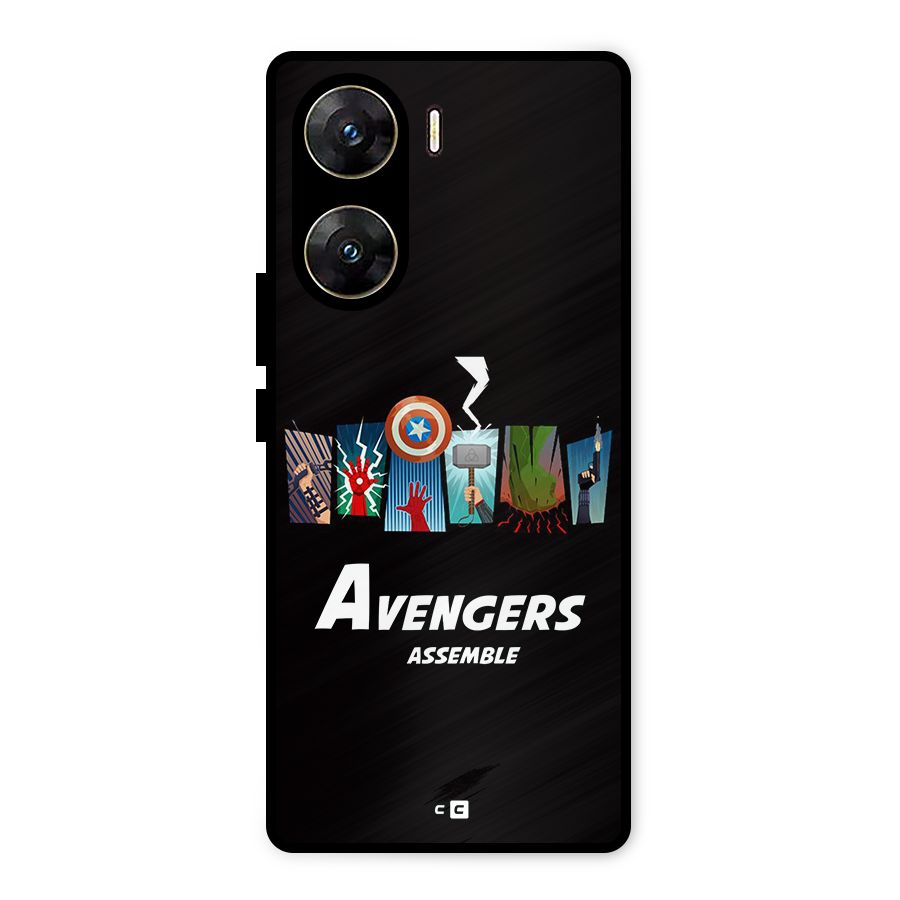 Avengers Assemble Metal Back Case for Vivo V29e