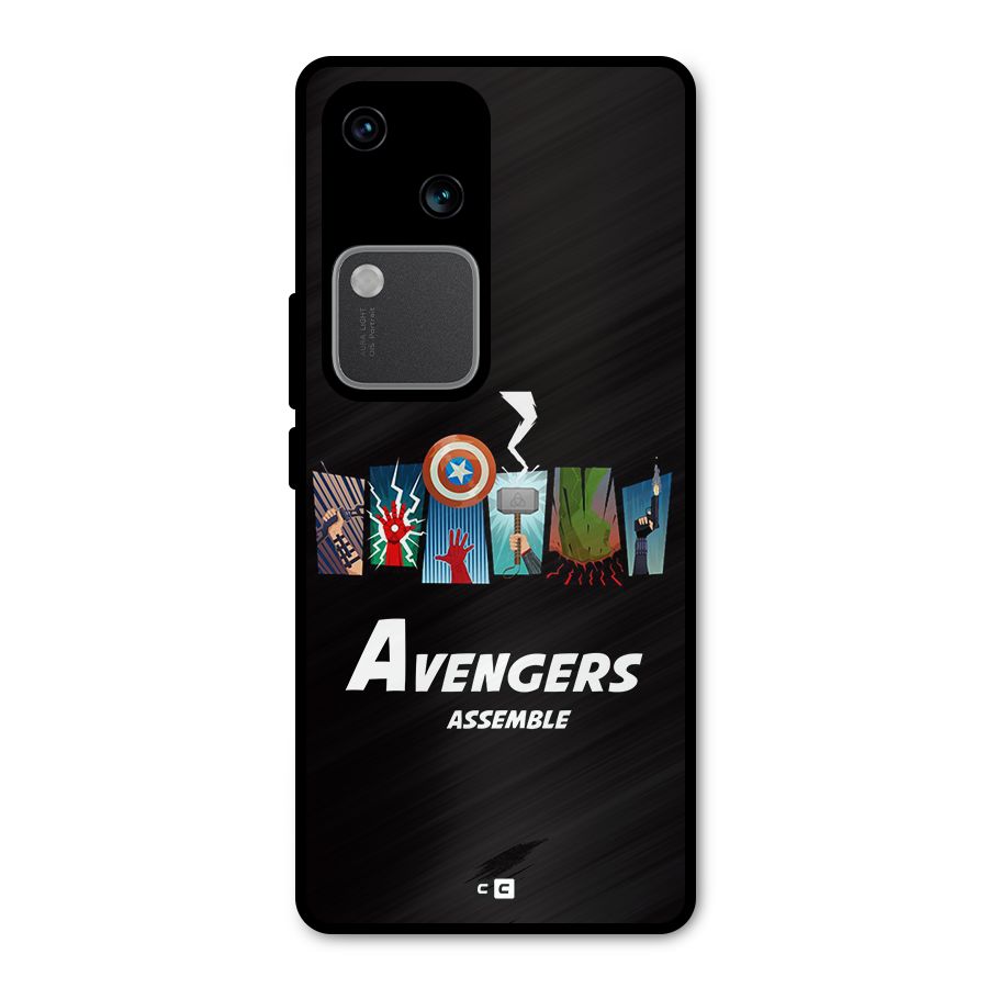 Avengers Assemble Metal Back Case for Vivo V30 Pro