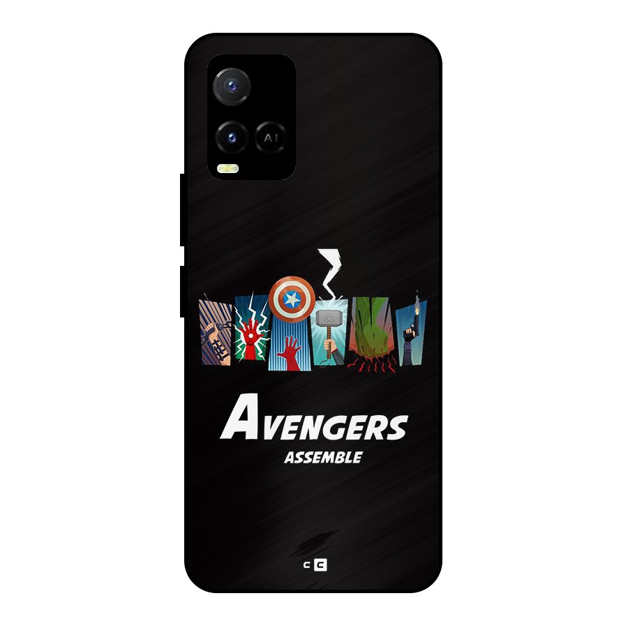 Avengers Assemble Metal Back Case for Vivo Y21G