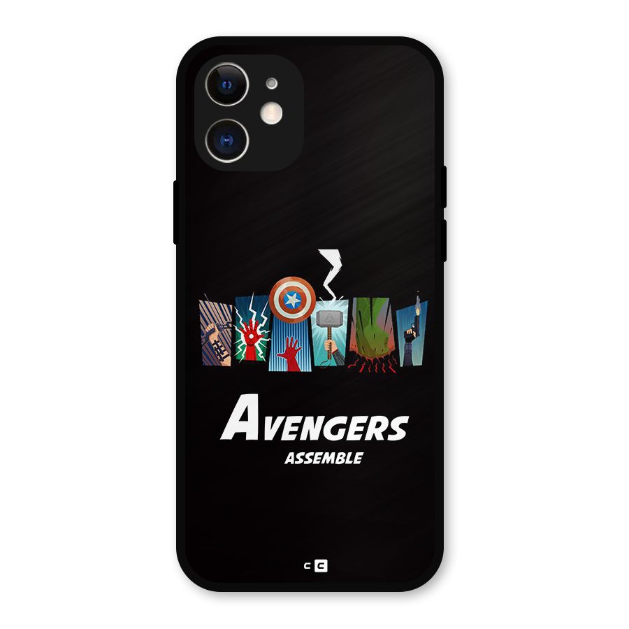 Avengers Assemble Metal Back Case for iPhone 12