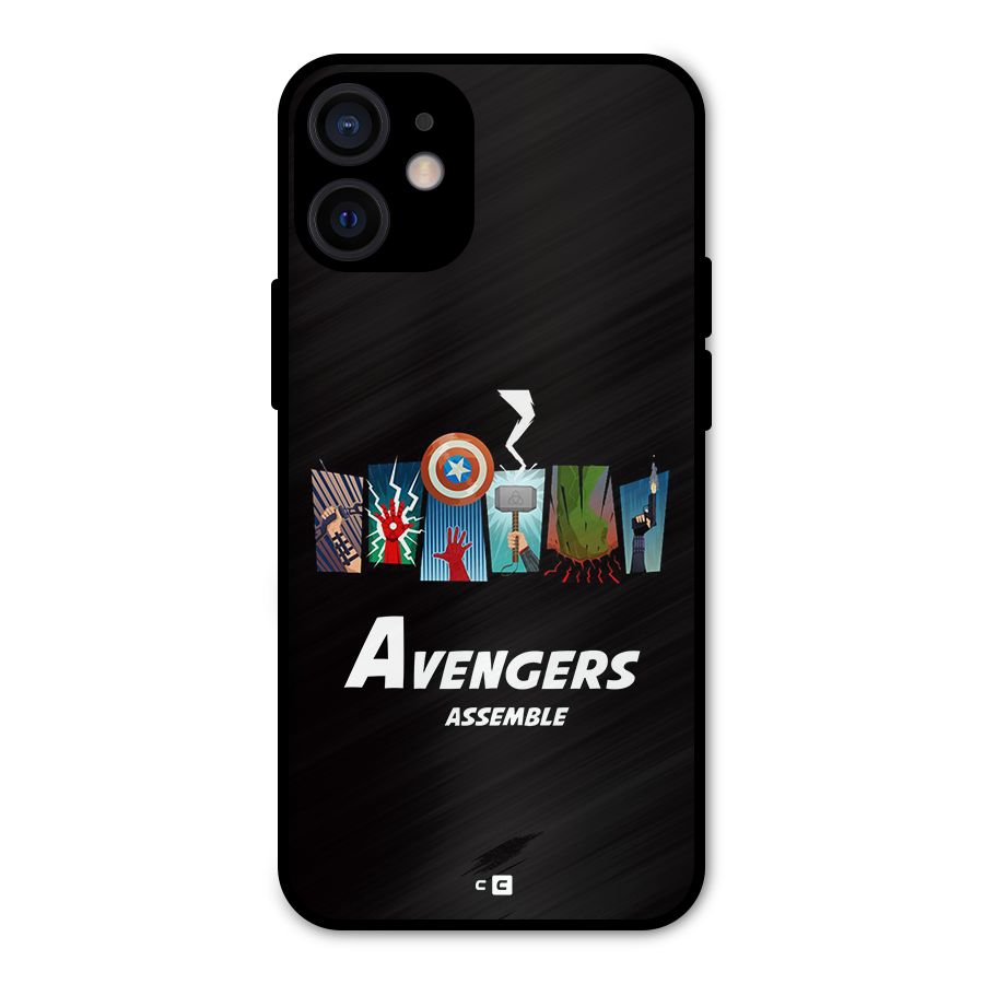Avengers Assemble Metal Back Case for iPhone 12 Mini