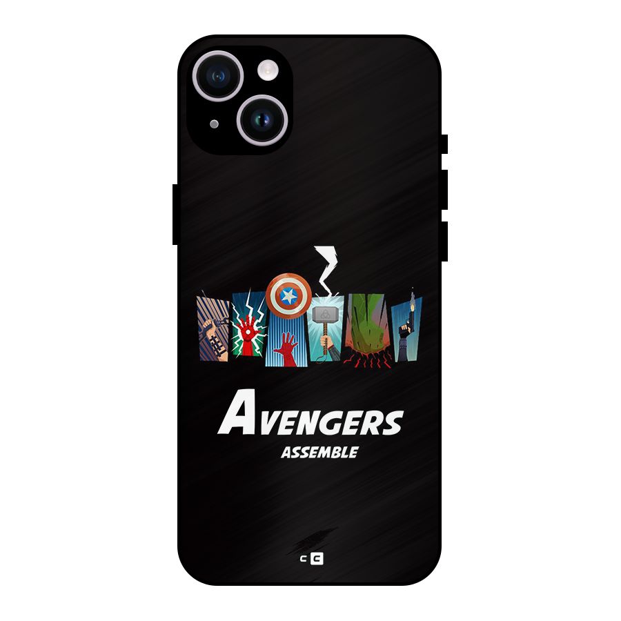 Avengers Assemble Metal Back Case for iPhone 14 Plus