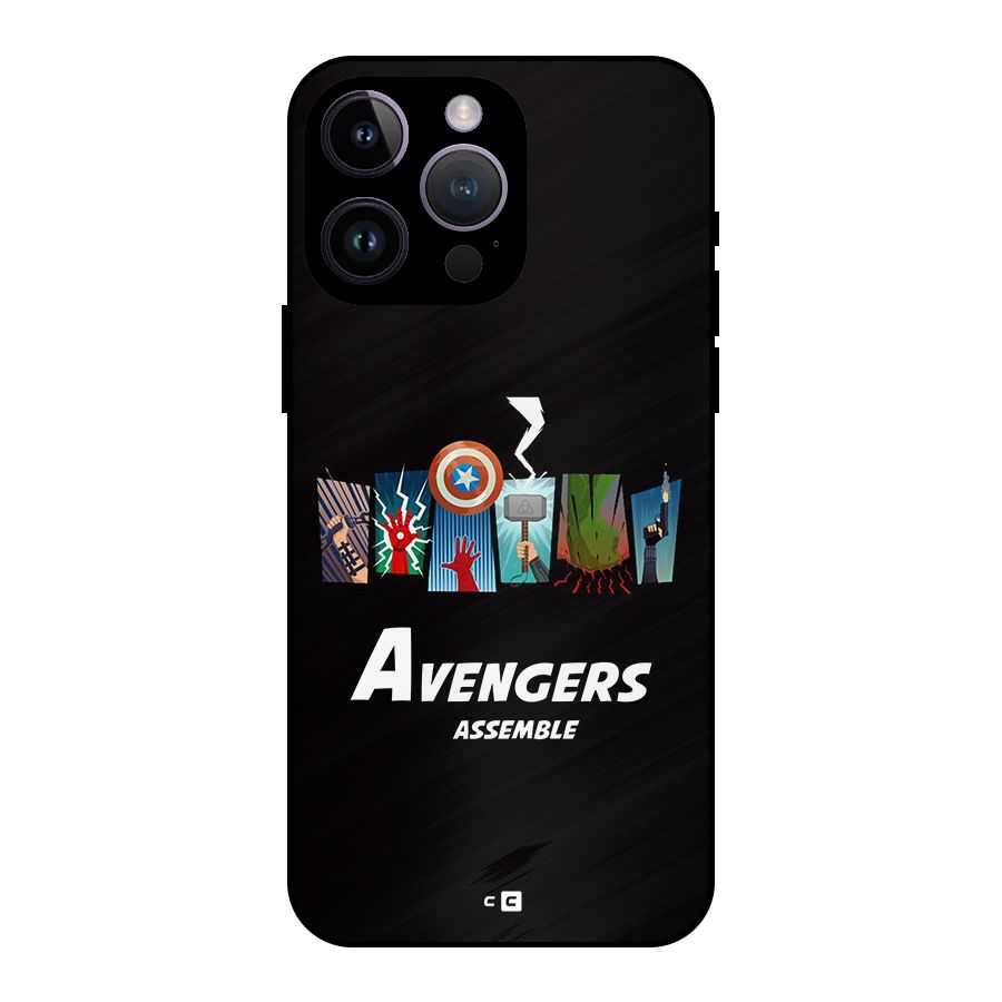 Avengers Assemble Metal Back Case for iPhone 14 Pro Max