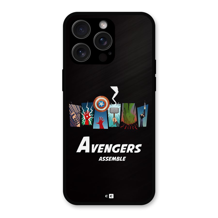 Avengers Assemble Metal Back Case for iPhone 15 Pro Max