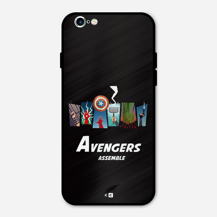 Avengers Assemble Metal Back Case for iPhone 6 6s
