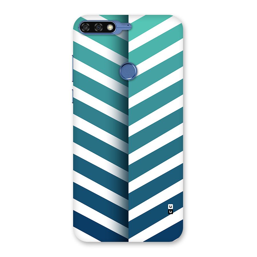 Awesome Angular Stripes Back Case for Honor 7C