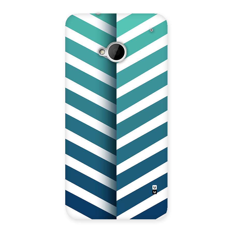 Awesome Angular Stripes Back Case for One M7 (Single Sim)