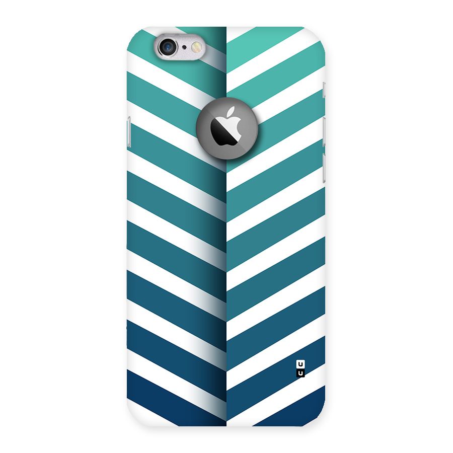 Awesome Angular Stripes Back Case for iPhone 6 Logo Cut