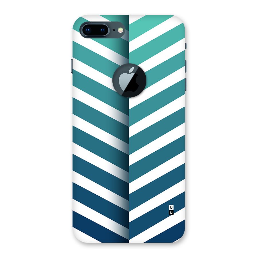 Awesome Angular Stripes Back Case for iPhone 7 Plus Logo Cut