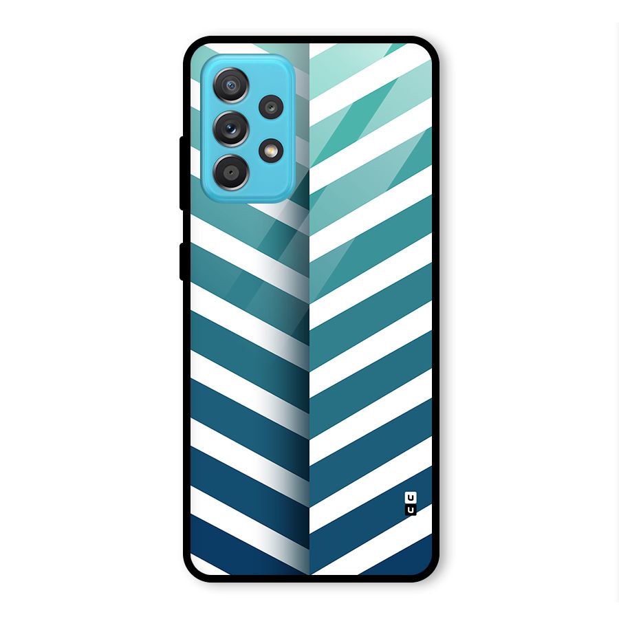 Awesome Angular Stripes Glass Back Case for Galaxy A52