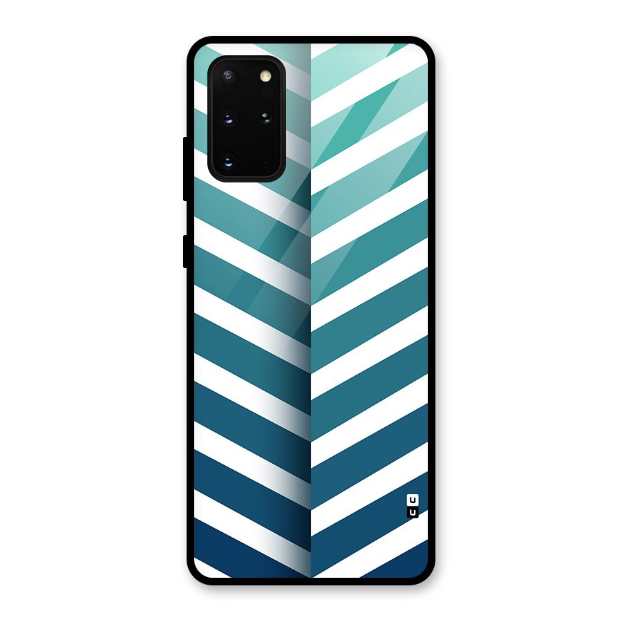 Awesome Angular Stripes Glass Back Case for Galaxy S20 Plus