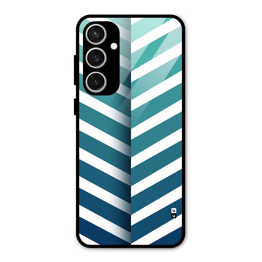 Awesome Angular Stripes Glass Back Case for Galaxy S23 FE