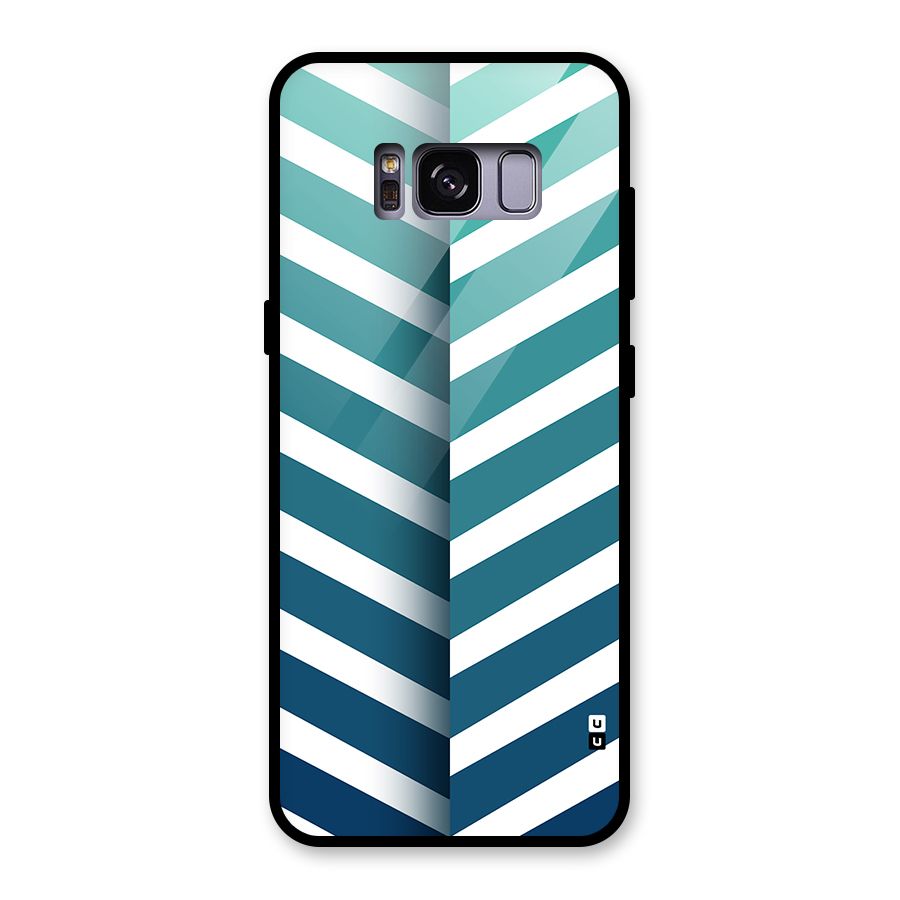 Awesome Angular Stripes Glass Back Case for Galaxy S8