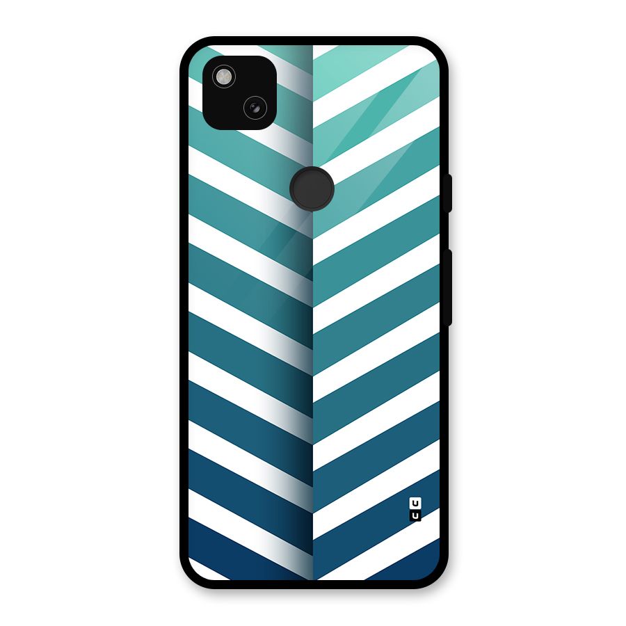Awesome Angular Stripes Glass Back Case for Google Pixel 4a