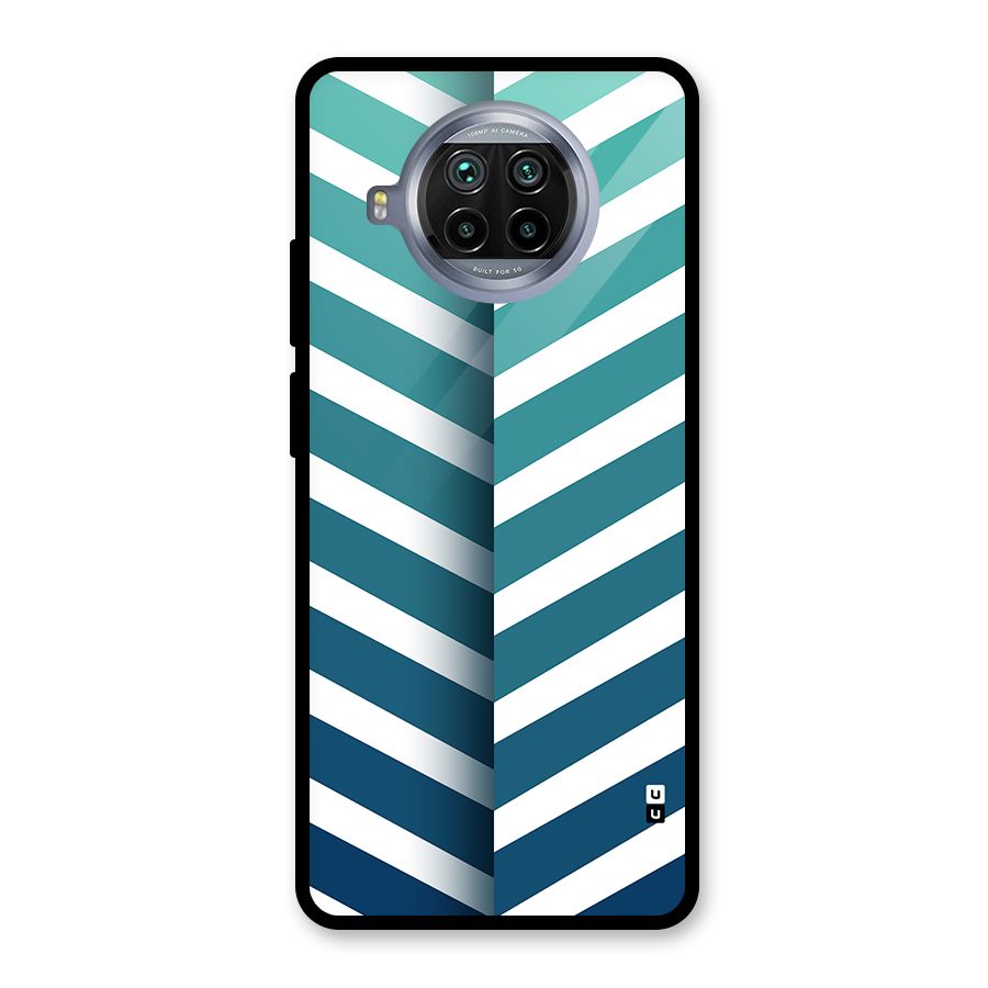 Awesome Angular Stripes Glass Back Case for Mi 10i