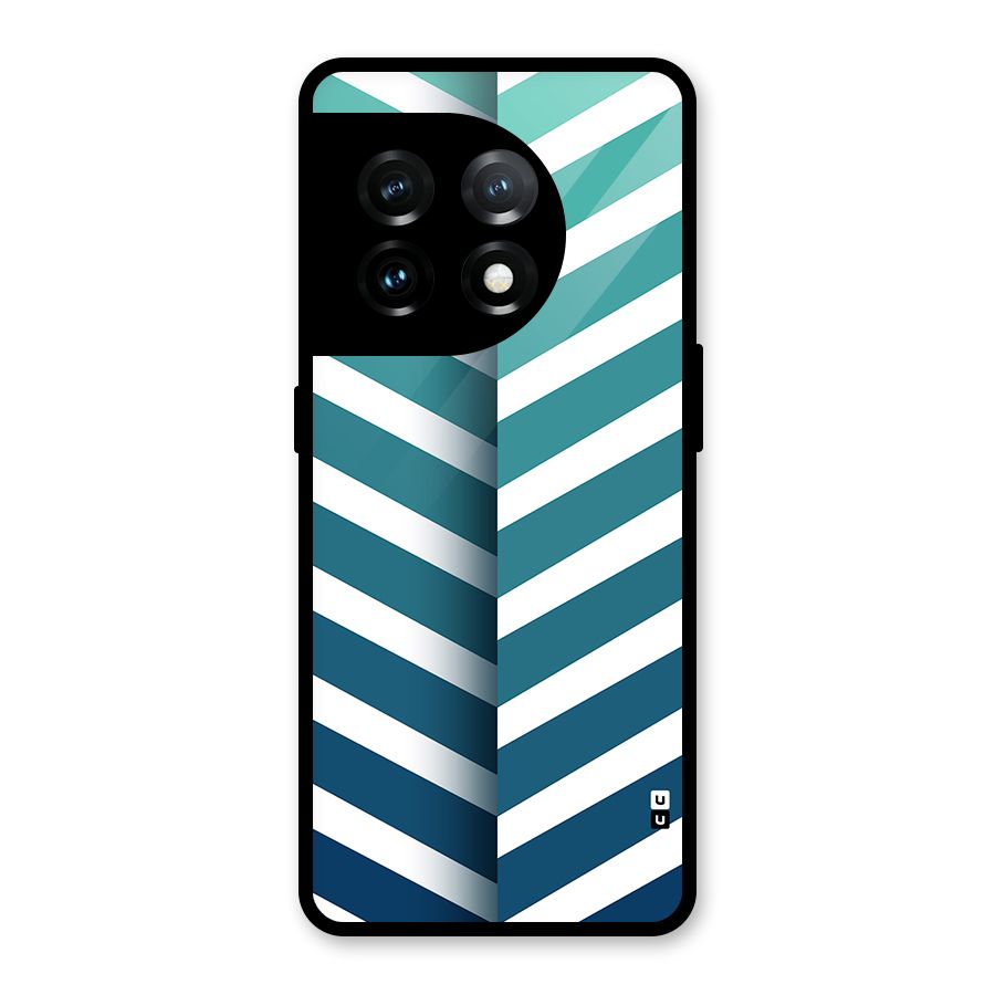 Awesome Angular Stripes Glass Back Case for OnePlus 11