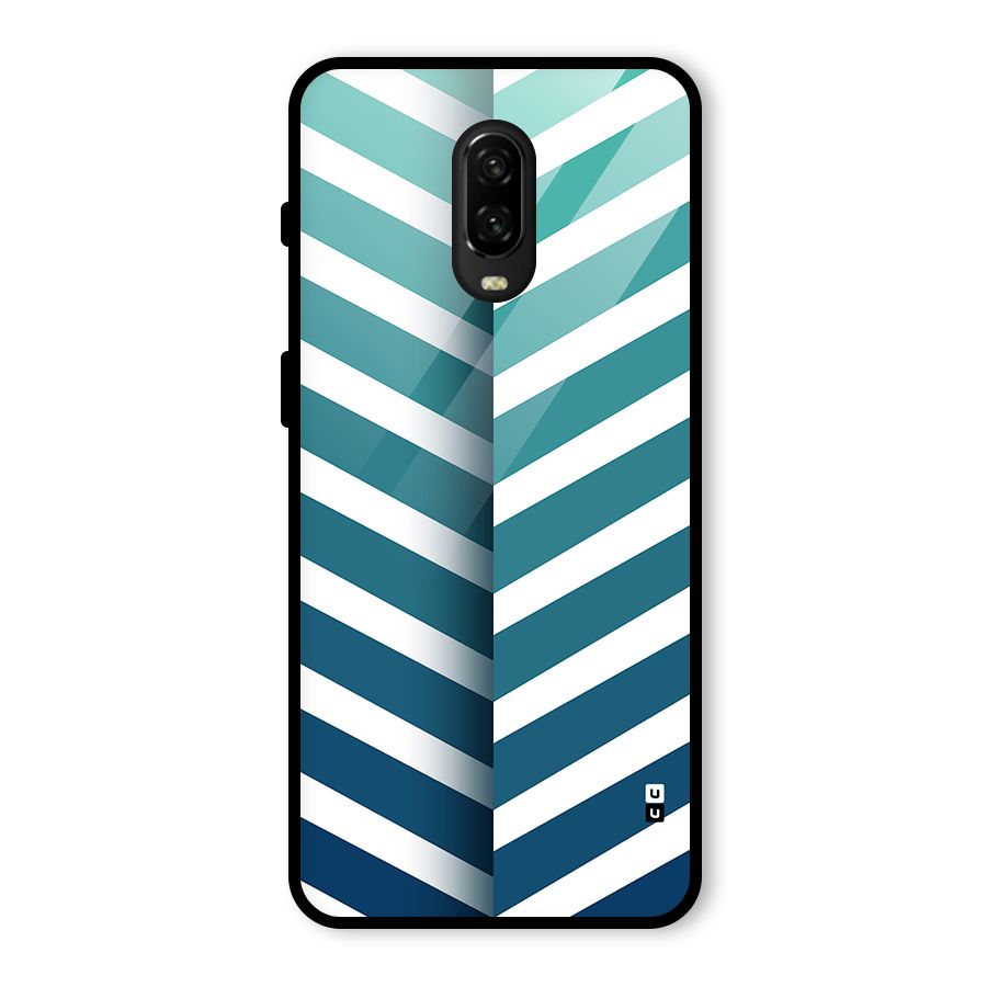 Awesome Angular Stripes Glass Back Case for OnePlus 6T