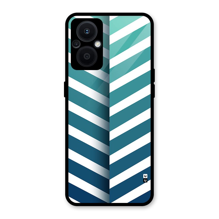 Awesome Angular Stripes Glass Back Case for Oppo F21s Pro 5G