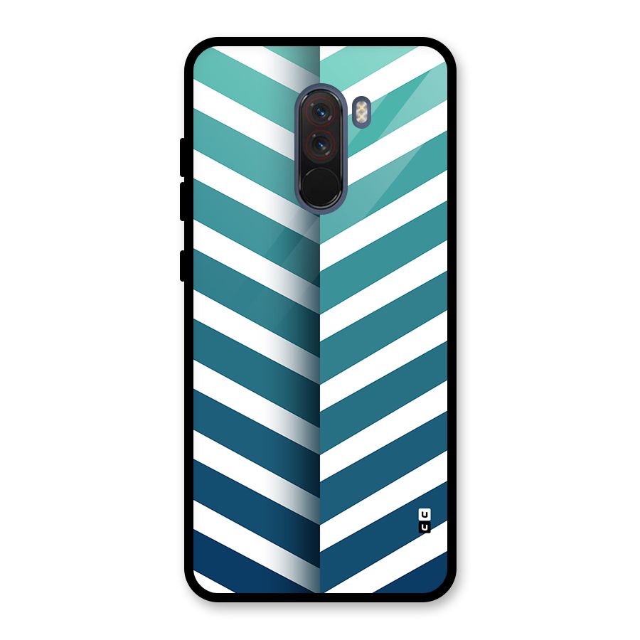 Awesome Angular Stripes Glass Back Case for Poco F1