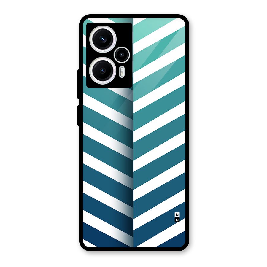 Awesome Angular Stripes Glass Back Case for Poco F5