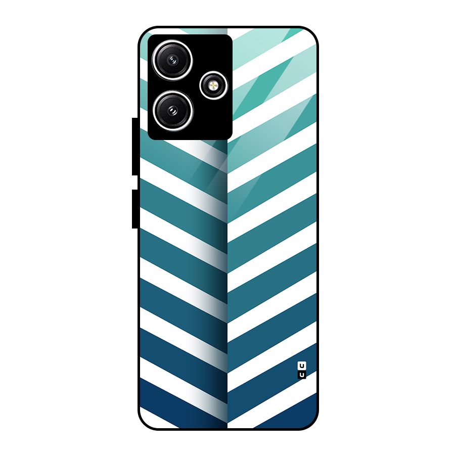 Awesome Angular Stripes Glass Back Case for Poco M6 Pro