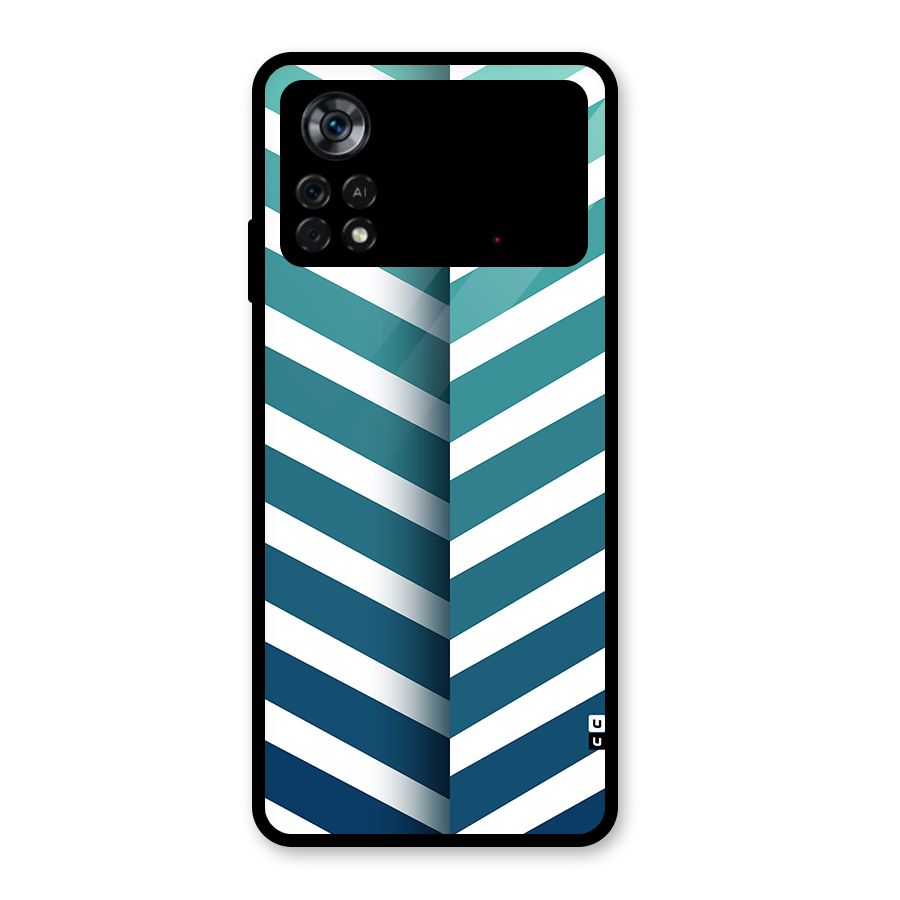 Awesome Angular Stripes Glass Back Case for Poco X4 Pro 5G