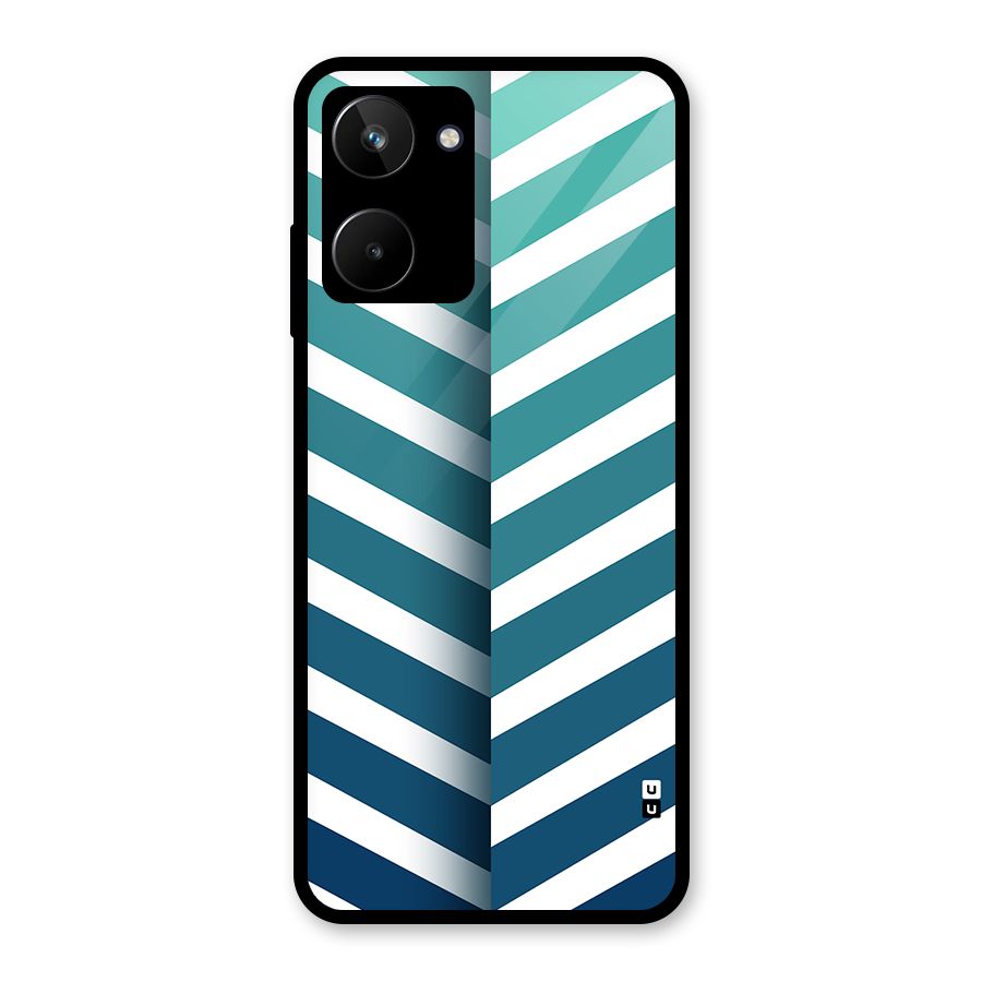 Awesome Angular Stripes Glass Back Case for Realme 10
