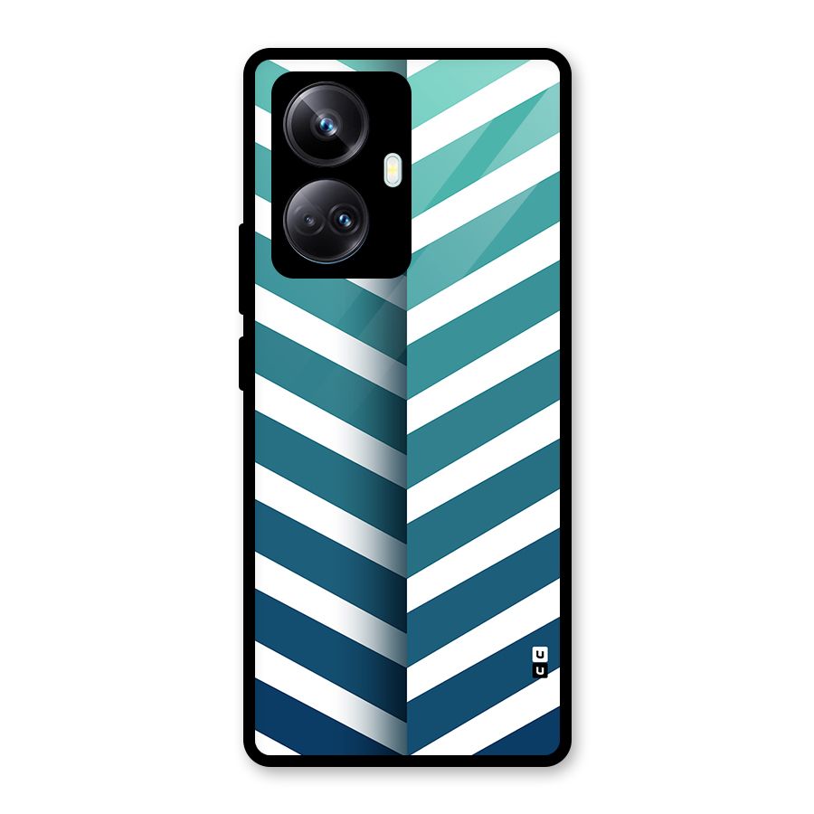 Awesome Angular Stripes Glass Back Case for Realme 10 Pro Plus