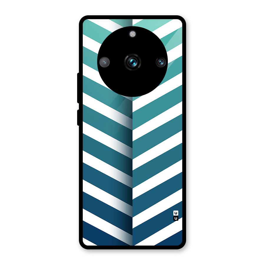 Awesome Angular Stripes Glass Back Case for Realme 11 Pro
