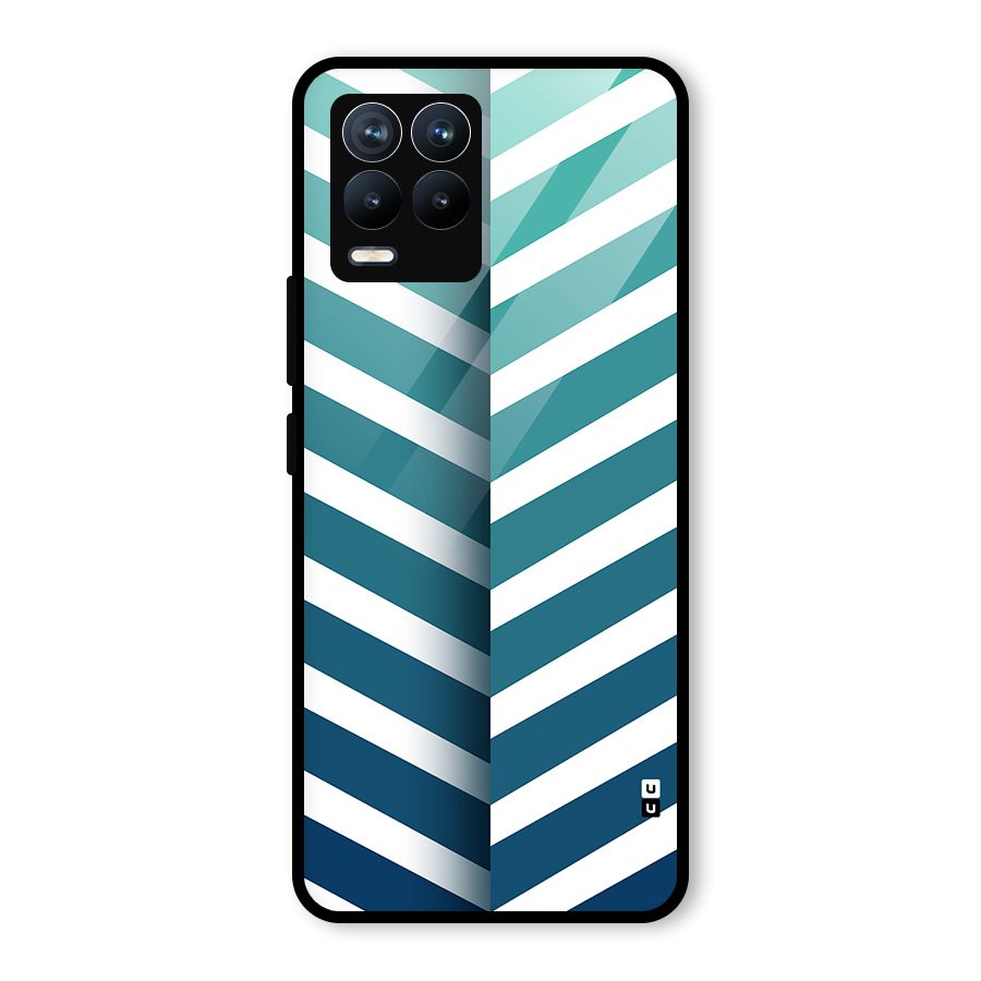 Awesome Angular Stripes Glass Back Case for Realme 8