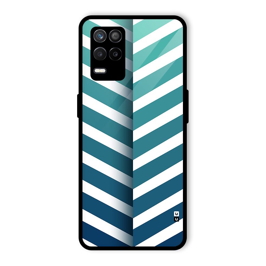 Awesome Angular Stripes Glass Back Case for Realme 8 5G