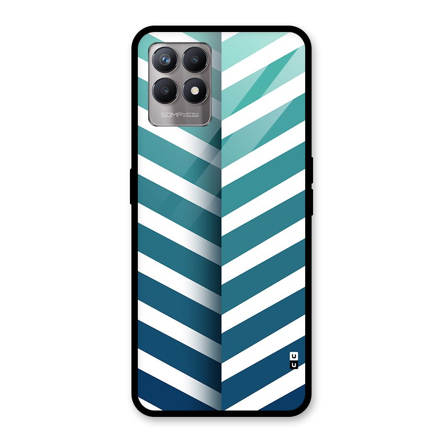 Awesome Angular Stripes Glass Back Case for Realme 8i
