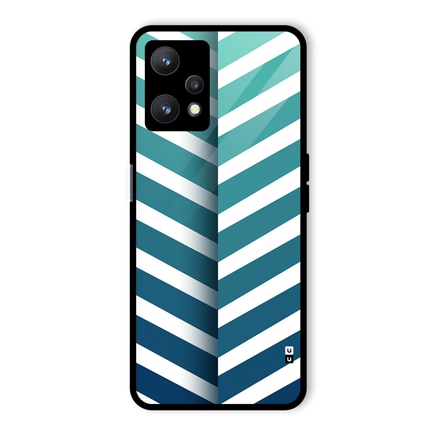 Awesome Angular Stripes Glass Back Case for Realme 9 Pro 5G