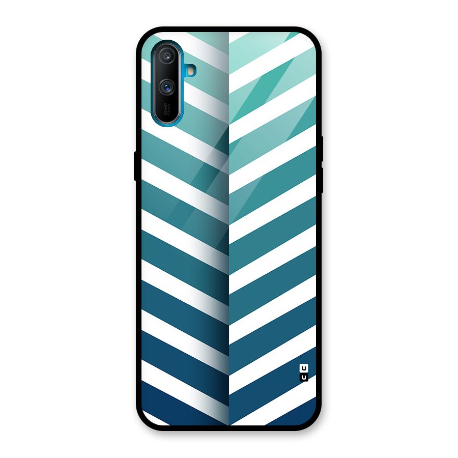 Awesome Angular Stripes Glass Back Case for Realme C3