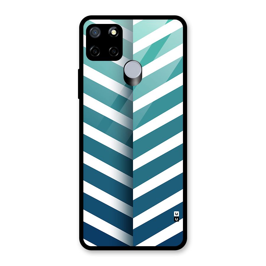 Awesome Angular Stripes Glass Back Case for Realme Narzo 30A