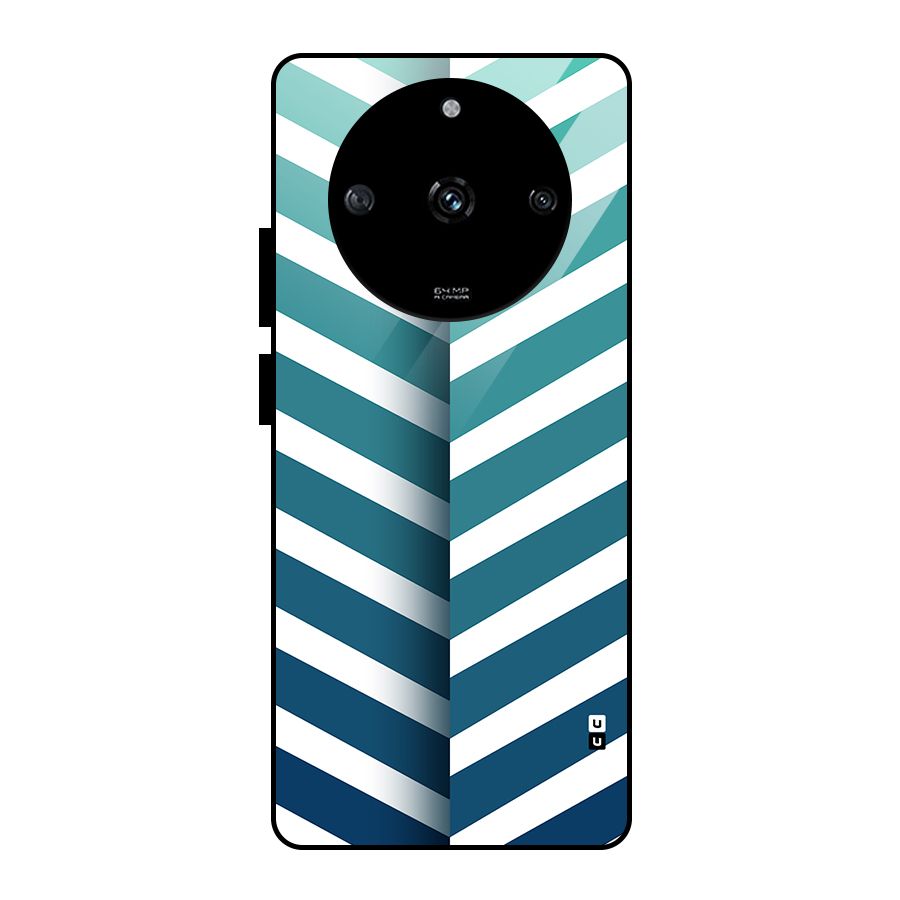 Awesome Angular Stripes Glass Back Case for Realme Narzo 60 5G