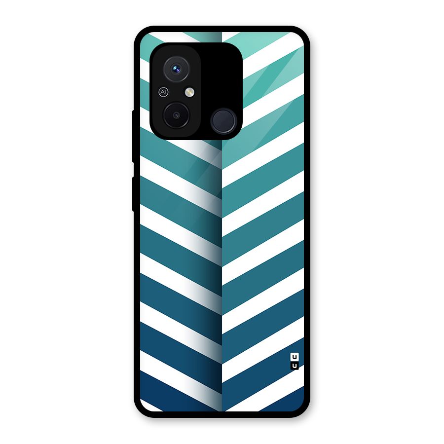 Awesome Angular Stripes Glass Back Case for Redmi 12C