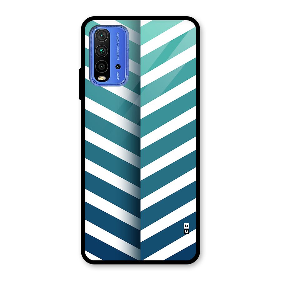 Awesome Angular Stripes Glass Back Case for Redmi 9 Power