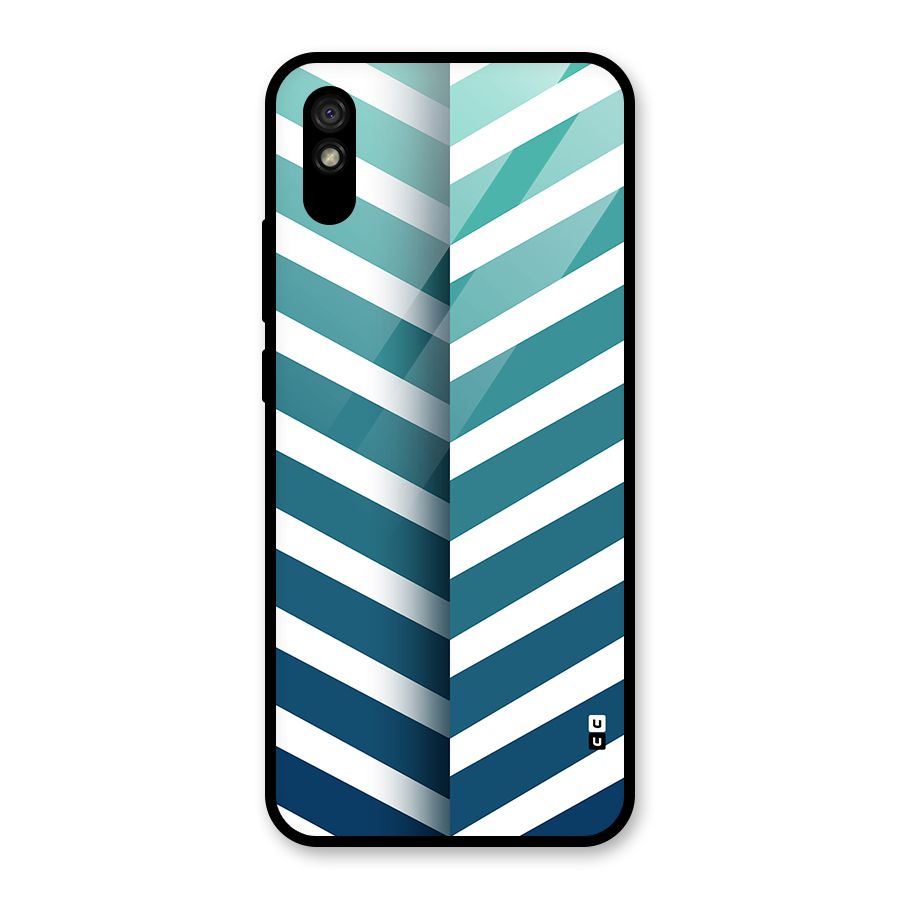 Awesome Angular Stripes Glass Back Case for Redmi 9i