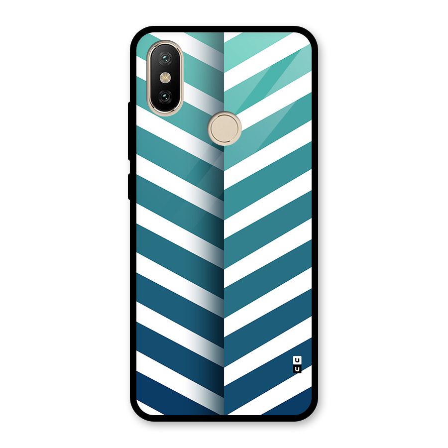 Awesome Angular Stripes Glass Back Case for Redmi A2