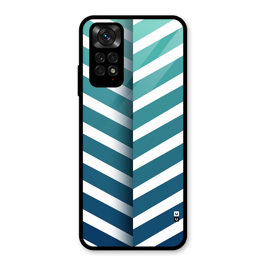 Awesome Angular Stripes Glass Back Case for Redmi Note 11S
