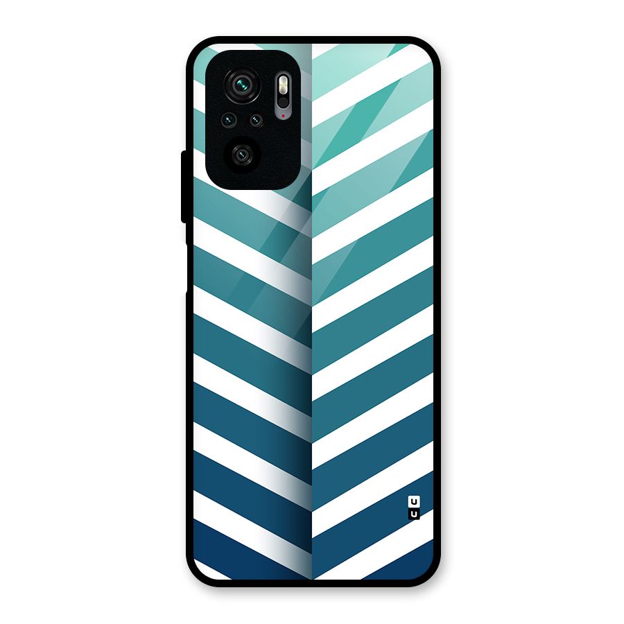 Awesome Angular Stripes Glass Back Case for Redmi Note 11 SE