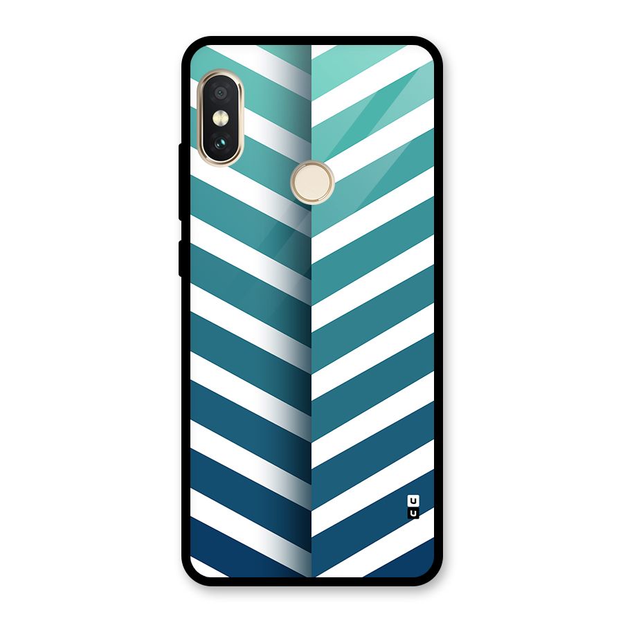 Awesome Angular Stripes Glass Back Case for Redmi Note 5 Pro