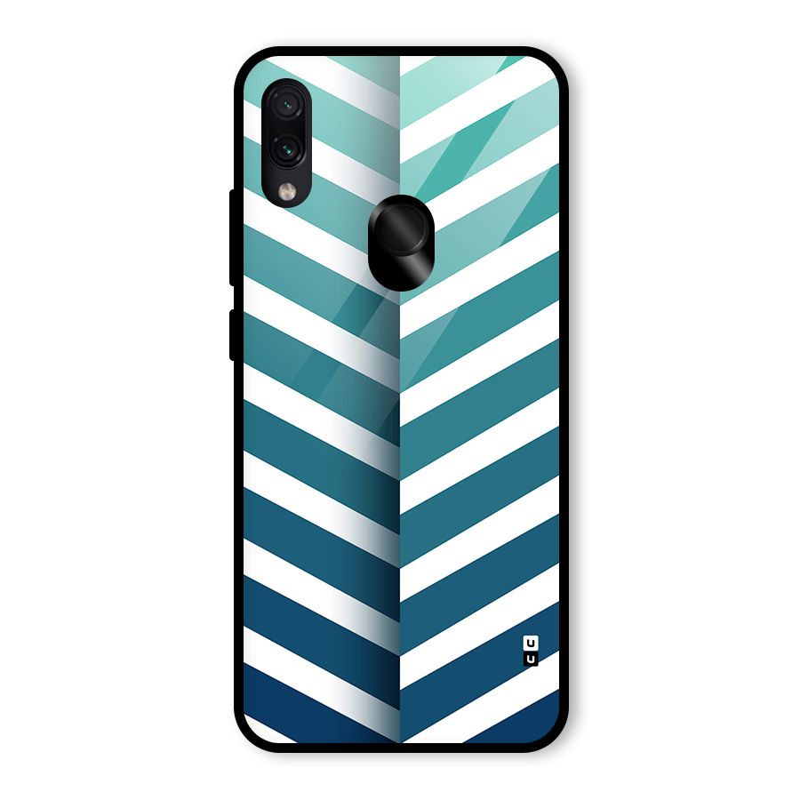 Awesome Angular Stripes Glass Back Case for Redmi Note 7 Pro