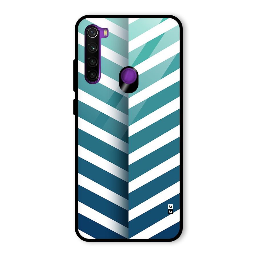 Awesome Angular Stripes Glass Back Case for Redmi Note 8