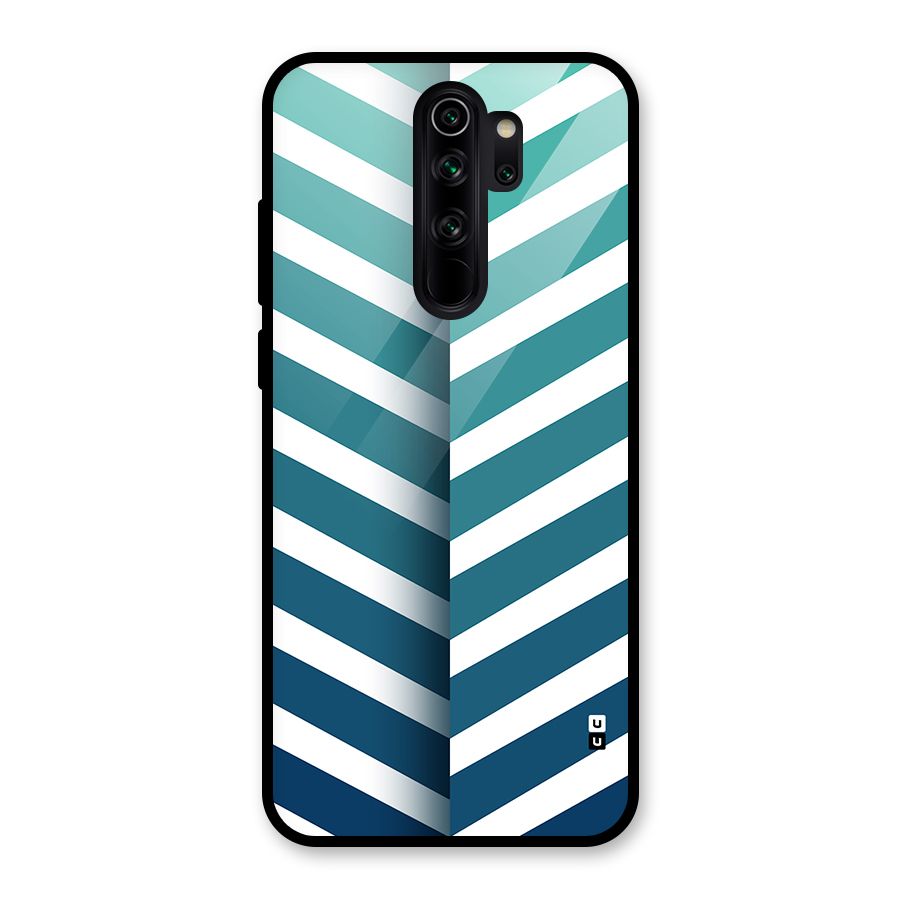 Awesome Angular Stripes Glass Back Case for Redmi Note 8 Pro