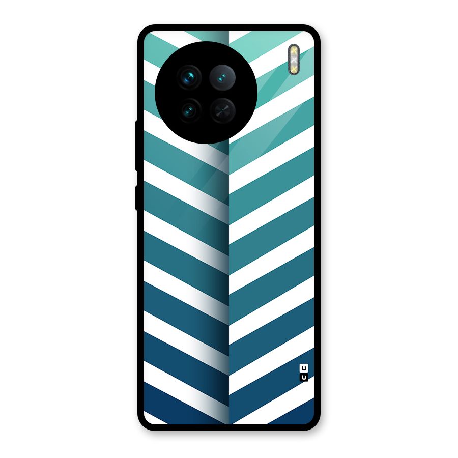Awesome Angular Stripes Glass Back Case for Vivo X90