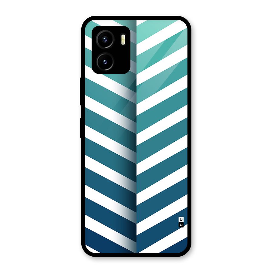 Awesome Angular Stripes Glass Back Case for Vivo Y15s